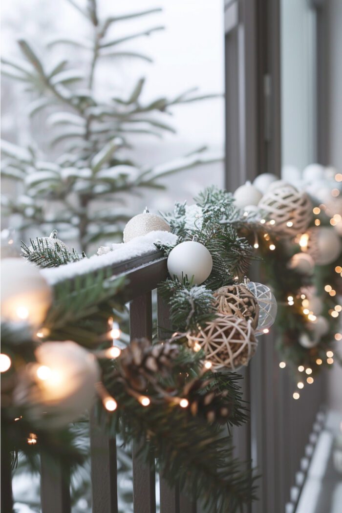 21 Apartment Balcony Christmas Decor Ideas With Festive Aesthetics