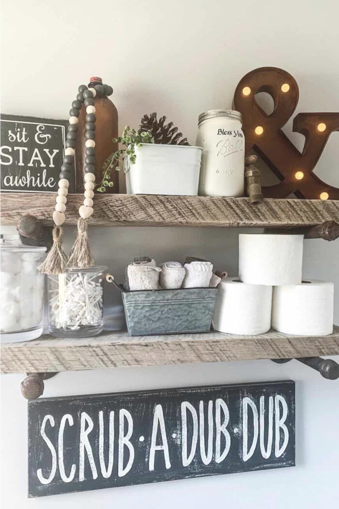 12 Best DIY Bathroom Floating Shelves To Try at Home