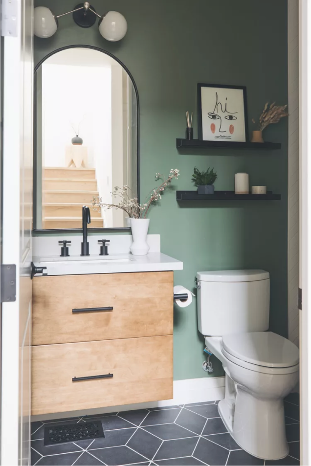 21 Half Bathroom Decor Ideas That Are Practical & Pretty